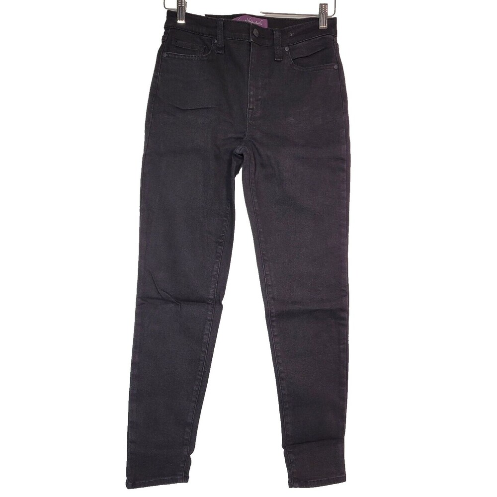 Gloria Vanderbilt Women The Always Perfect High Rise Skinny Jeans Black  M(8-10)